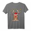 Weihnachten Shirt mit Rudolf Rentier Motiv – Lustiges Nikolaus T-Shirt für Familie, Partnerlook & Tierfans als Geschenk
