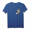 Lustiges Fuchs T-Shirt mit Brusttaschen-Design – Süßer Rotfuchs als Geschenk für Tierliebhaber, Geburtstags- und Weihnachtsgeschenk