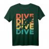 Retro Vintage Tauchen Geschenk für Taucher - T-Shirt mit Dive Design, ideal für Geburtstage & Weihnachten