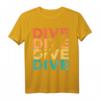 Retro Vintage Tauchen Geschenk für Taucher - T-Shirt mit Dive Design, ideal für Geburtstage & Weihnachten