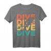 Retro Vintage Tauchen Geschenk für Taucher - T-Shirt mit Dive Design, ideal für Geburtstage & Weihnachten