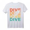 Retro Vintage Tauchen Geschenk für Taucher - T-Shirt mit Dive Design, ideal für Geburtstage & Weihnachten