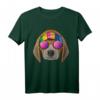 Hippie Beagle Love Peace Zeichen T-Shirt - Retro Hundemotiv für Tierliebhaber und 60er/70er Jahre Fans