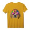 Hippie Beagle Love Peace Zeichen T-Shirt - Retro Hundemotiv für Tierliebhaber und 60er/70er Jahre Fans