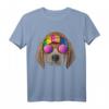 Hippie Beagle Love Peace Zeichen T-Shirt - Retro Hundemotiv für Tierliebhaber und 60er/70er Jahre Fans