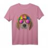 Hippie Beagle Love Peace Zeichen T-Shirt - Retro Hundemotiv für Tierliebhaber und 60er/70er Jahre Fans