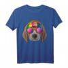 Hippie Beagle Love Peace Zeichen T-Shirt - Retro Hundemotiv für Tierliebhaber und 60er/70er Jahre Fans