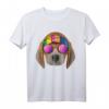 Hippie Beagle Love Peace Zeichen T-Shirt - Retro Hundemotiv für Tierliebhaber und 60er/70er Jahre Fans