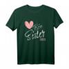 Big Sister 2023 - Herz T-Shirt zum Schwangerschaft verkünden & Überraschungsgeschenk für die große Schwester 2023