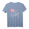 Big Sister 2023 - Herz T-Shirt zum Schwangerschaft verkünden & Überraschungsgeschenk für die große Schwester 2023