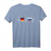 Deutschland Russland Flaggen T-Shirt für Doppelstaatsbürger - Zeige deine Verbundenheit bei Urlaub und Städtetrip