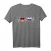 Deutschland Russland Flaggen T-Shirt für Doppelstaatsbürger - Zeige deine Verbundenheit bei Urlaub und Städtetrip