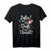 Zefix Wo zum Deifi is mei Dirndl Trachtenshirt Damen – Lustiges Oktoberfest T-Shirt mit Edelweiß & Hirsch, Geschenk für Frauen & Mädchen