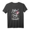 Zefix Wo zum Deifi is mei Dirndl Trachtenshirt Damen – Lustiges Oktoberfest T-Shirt mit Edelweiß & Hirsch, Geschenk für Frauen & Mädchen