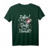 Zefix Wo zum Deifi is mei Dirndl Trachtenshirt Damen – Lustiges Oktoberfest T-Shirt mit Edelweiß & Hirsch, Geschenk für Frauen & Mädchen