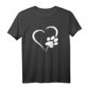 Hunde Welpen Pfoten Herz T-Shirt – Das perfekte Geschenk für Hundeliebhaber, Katzenfans und Tierfreunde zu Weihnachten, Geburtstagen oder Gassi gehen