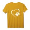 Hunde Welpen Pfoten Herz T-Shirt – Das perfekte Geschenk für Hundeliebhaber, Katzenfans und Tierfreunde zu Weihnachten, Geburtstagen oder Gassi gehen