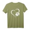 Hunde Welpen Pfoten Herz T-Shirt – Das perfekte Geschenk für Hundeliebhaber, Katzenfans und Tierfreunde zu Weihnachten, Geburtstagen oder Gassi gehen