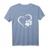 Hunde Welpen Pfoten Herz T-Shirt – Das perfekte Geschenk für Hundeliebhaber, Katzenfans und Tierfreunde zu Weihnachten, Geburtstagen oder Gassi gehen