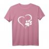 Hunde Welpen Pfoten Herz T-Shirt – Das perfekte Geschenk für Hundeliebhaber, Katzenfans und Tierfreunde zu Weihnachten, Geburtstagen oder Gassi gehen