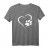 Hunde Welpen Pfoten Herz T-Shirt – Das perfekte Geschenk für Hundeliebhaber, Katzenfans und Tierfreunde zu Weihnachten, Geburtstagen oder Gassi gehen