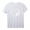 Hunde Welpen Pfoten Herz T-Shirt – Das perfekte Geschenk für Hundeliebhaber, Katzenfans und Tierfreunde zu Weihnachten, Geburtstagen oder Gassi gehen