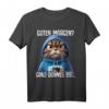 Guten Morgen - Ganz dünnes Eis Kaffee Spruch Lustiges T-Shirt für Morgenmuffel, Schichtarbeiter & Katzenliebhaber