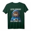 Guten Morgen - Ganz dünnes Eis Kaffee Spruch Lustiges T-Shirt für Morgenmuffel, Schichtarbeiter & Katzenliebhaber