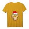 Lustiges Weihnachts-Eule T-Shirt mit V-Ausschnitt für Damen – Perfekt für Weihnachtsfeier, Markt & als Geschenk für Kinder, Partner & Familie
