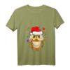Lustiges Weihnachts-Eule T-Shirt mit V-Ausschnitt für Damen – Perfekt für Weihnachtsfeier, Markt & als Geschenk für Kinder, Partner & Familie