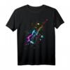 Gitarren T-Shirt für E-Gitarristen und Musikbands - Splash Motiv für Musiker & Audiophile, klassisch geschnitten