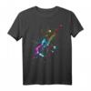 Gitarren T-Shirt für E-Gitarristen und Musikbands - Splash Motiv für Musiker & Audiophile, klassisch geschnitten