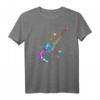 Gitarren T-Shirt für E-Gitarristen und Musikbands - Splash Motiv für Musiker & Audiophile, klassisch geschnitten