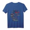 Deutschland Karte Umriss Städte T-Shirt mit Berlin, Hamburg, Köln & Flagge – Perfektes Geschenk für Deutsche & Reisebegeisterte