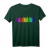 Grafik-Equalizer T-Shirt für Musikliebhaber & HiFi Geeks mit Regenbogen-Design – Perfekt für Stereo, Surround & LGBT Community
