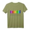 Grafik-Equalizer T-Shirt für Musikliebhaber & HiFi Geeks mit Regenbogen-Design – Perfekt für Stereo, Surround & LGBT Community