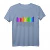 Grafik-Equalizer T-Shirt für Musikliebhaber & HiFi Geeks mit Regenbogen-Design – Perfekt für Stereo, Surround & LGBT Community