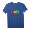 Grafik-Equalizer T-Shirt für Musikliebhaber & HiFi Geeks mit Regenbogen-Design – Perfekt für Stereo, Surround & LGBT Community