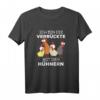 Ich bin die Verrückte mit den Hühnern T-Shirt – Lustiges Landwirtinnen Shirt für Hühnerliebhaberinnen und Bauernhof-Fans