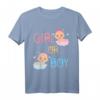 Gender Reveal Shirts Baby Blue Pink T-Shirt für Mädchen oder Jungen – Perfektes Geschenk für Babypartys, Schwangerschaftsankündigungen & Unterstützung für werdende Eltern