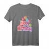 Geburtstags T-Shirt mit Luftballons und Konfetti - Perfektes Party-Outfit und Geschenk für die wichtigste Feier des Jahres