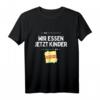 Komm wir essen Kinder Satzzeichen T-Shirt – Lustiges Design für Lehrer, Deutschliebhaber und Sprachwitz-Fans