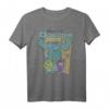 HapKitten Pixar Die Monster AG Mike Sully Boo Gruppe Poster T-Shirt – Offiziell lizenzierte Pixar Fanartikel für Geburtstagsfans