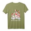 Hasenfamilie Weihnachten Hase Hoppy Christmas T-Shirt – Festliche Tiermode für Weihnachtsfeiern & Geschenke für Kaninchenliebhaber