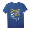 Herren Papa 2024 Ladebalken Loading T-Shirt – Humorvolles Vatertags- und Babyparty-Geschenk für werdende Väter
