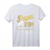 Herren Papa 2024 Ladebalken Loading T-Shirt – Humorvolles Vatertags- und Babyparty-Geschenk für werdende Väter
