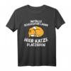 Lustiges Im Falle Schlechter Laune Hier Katze Platzieren Damen T-Shirt – Perfektes Geschenk für Katzenliebhaber und Katzenbesitzer mit Humor