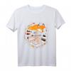 Kawaii Fuchs und Waschbär - Natur Wald T-Shirt mit herbstlichen Blättern und Pilzen, handgemalt im Aquarellstil, perfekt als Weihnachts- oder Geburtstagsgeschenk