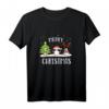 Lustiges Weihnachts-T-Shirt mit Pinguinen – Festliches Kurzarm-Shirt für Damen, Herren und Kinder für Weihnachten, Weihnachtsmarkt und Feier