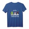 Lustiges Weihnachts-T-Shirt mit Pinguinen – Festliches Kurzarm-Shirt für Damen, Herren und Kinder für Weihnachten, Weihnachtsmarkt und Feier